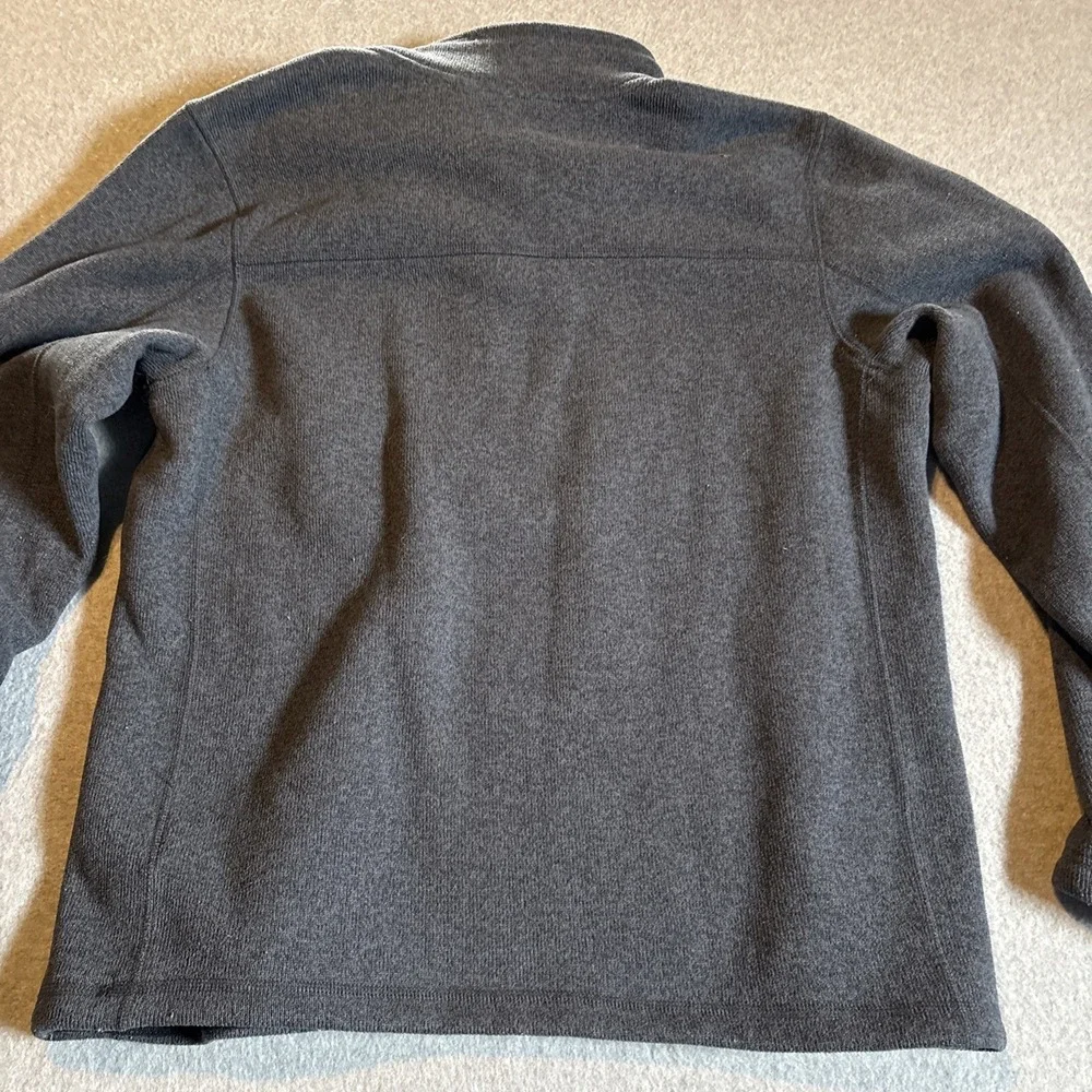 Mens Quarter Zip Pullover Fleece North Face Mens Sz L Blue Very‎ Good Cond.